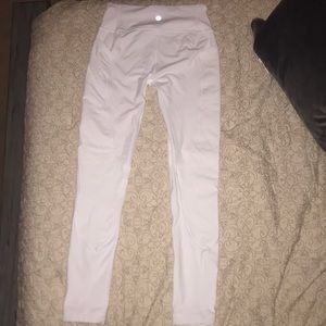 size 6 white lululemon leggings!